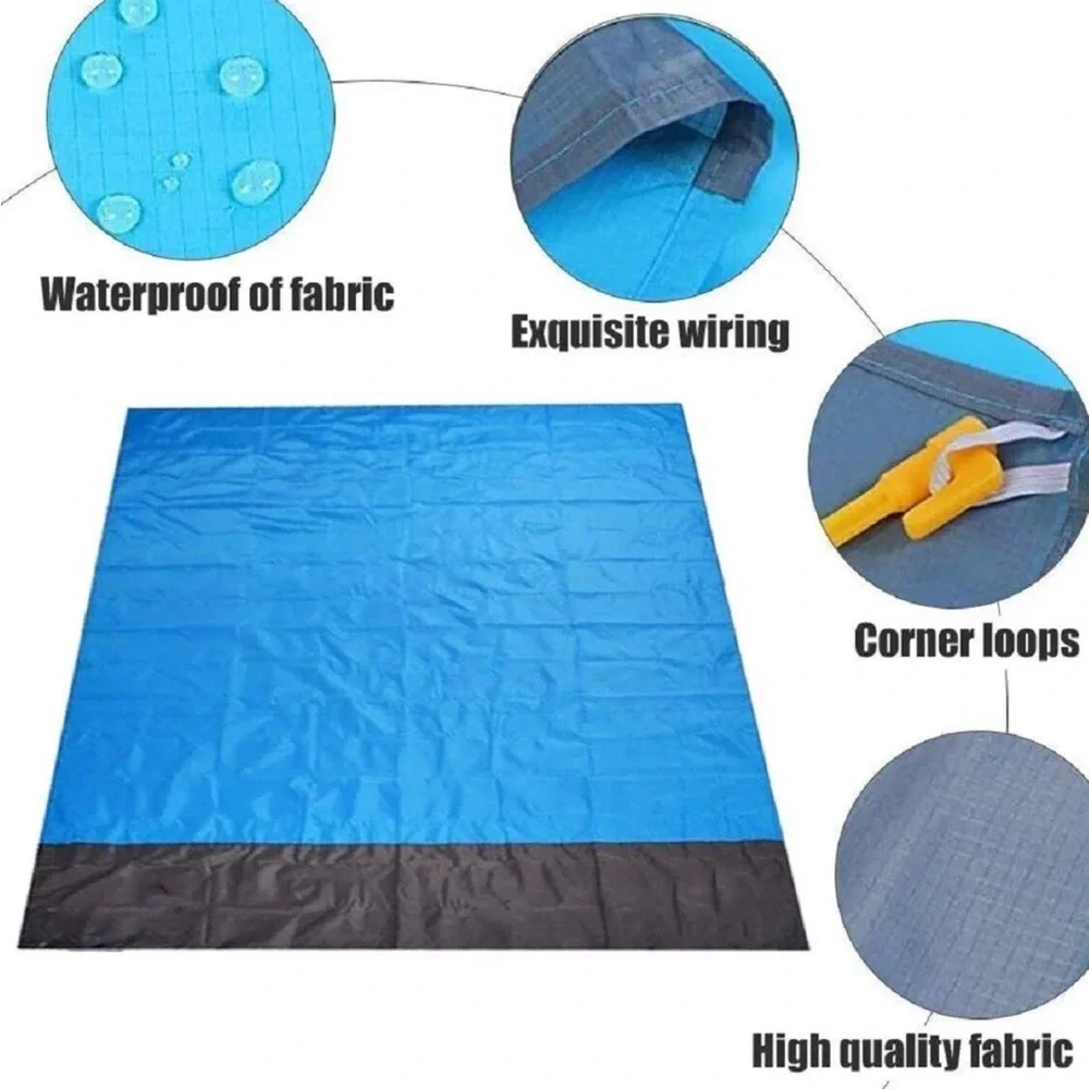 Beach Sandfree Blanket, Manta de Playa, Lightweight Mat for Outdoor, Camping New